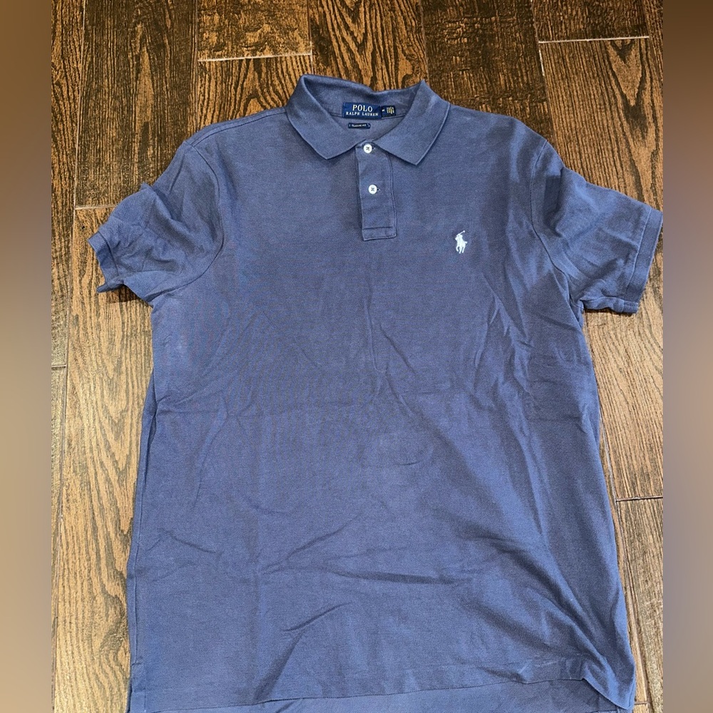 Polo Ralph Lauren men’s short sleeve polo gray/dark blue medium